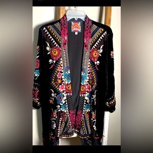 Johnny was embroiled cardigan